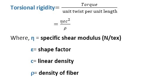 Torsional Properties of Textile Materials | Torsional Rigidity | Proof of Torsional Rigidity | Specific Torsional Rigidity | Shear Modulus | Breaking Twist | Breaking Twist Angle (BTA) | Breaking Twist Angle of Different Fiber | math of of Torsional Rigidity | Textile Study Center | textilestudycenter.com