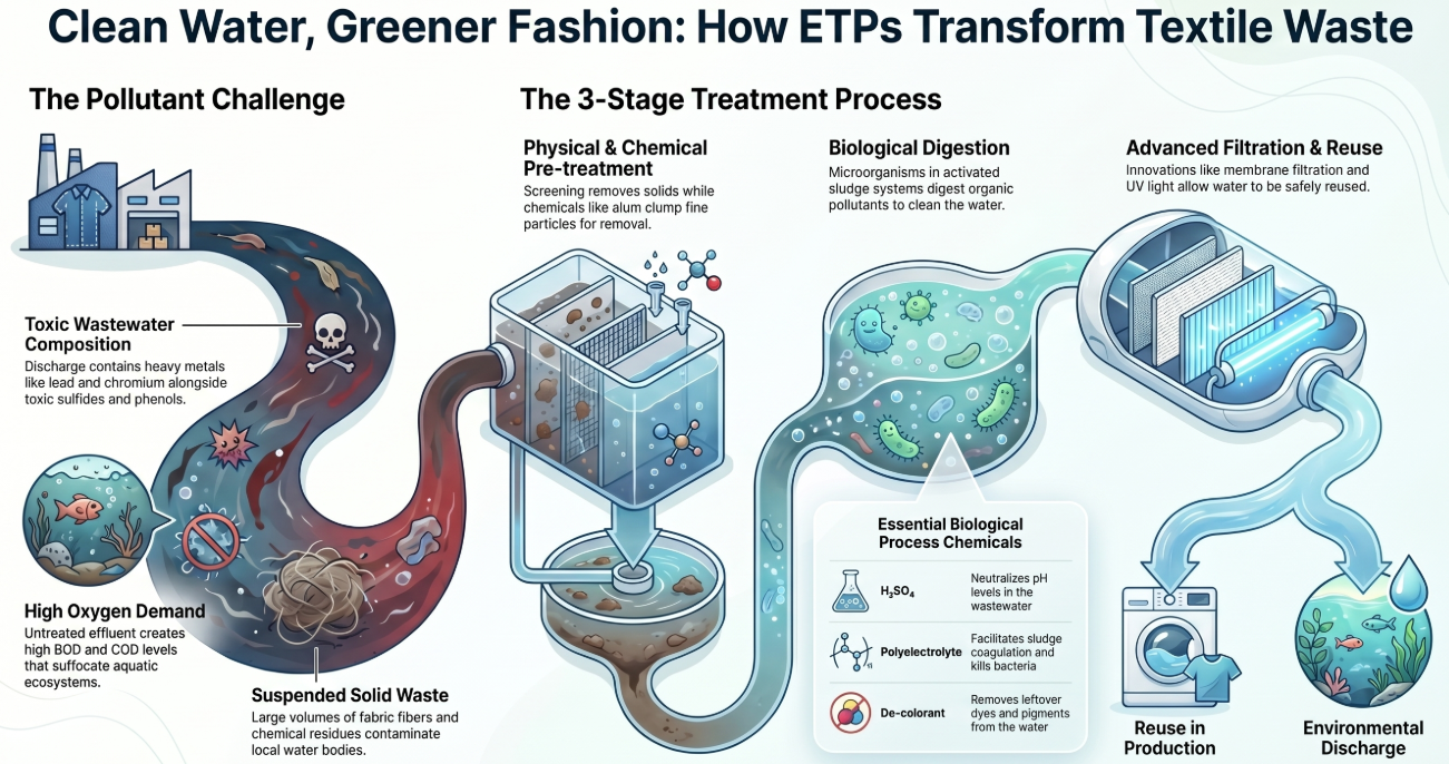 Sustainable Effluent Treatment Plants (ETPs): A Key to Greener Garment Washing