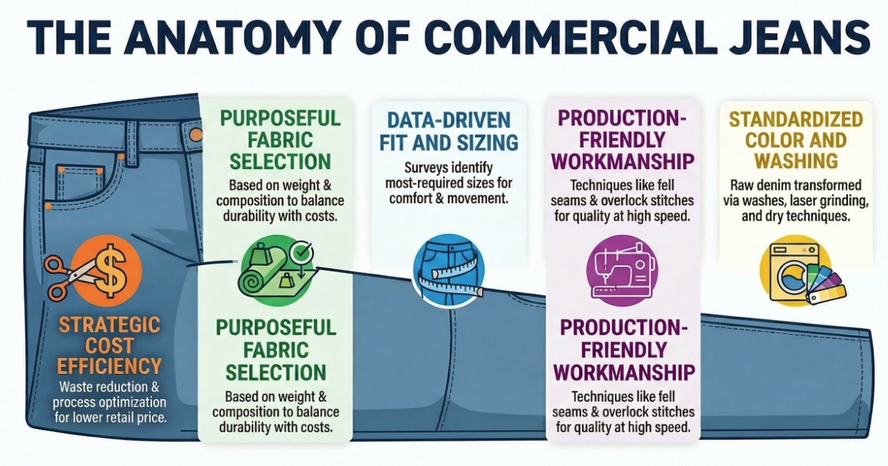 Cost Efficiency in Denim: The Secret Behind High-Volume Jeans Manufacturing