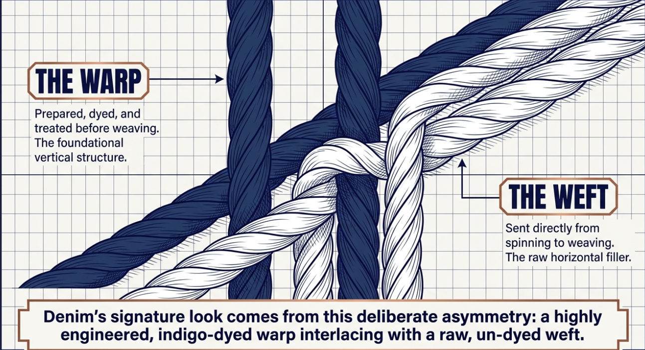 denim fabric constuction