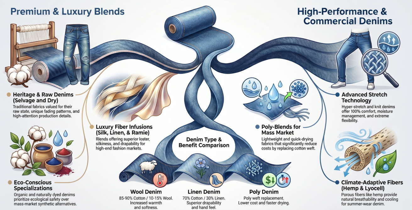 The Ultimate Guide to Types of Denim Fabric: From Raw to Stretch